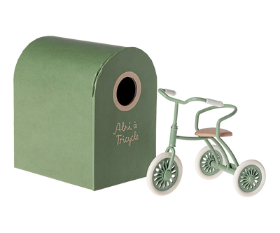 Maileg - Abri a Tricycle Mouse - Green