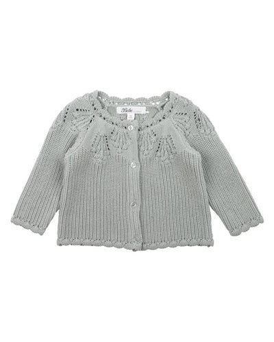 BEBE - PISTACHIO GREEN KNITTED CARDIGAN