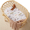 Snuggle Hunny Kids - Bassinet Sheet / Change Pad Cover - Safari