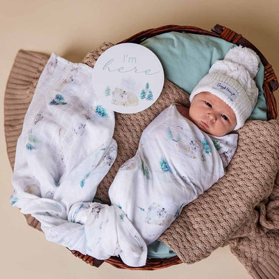 Snuggle Hunny Kids - Organic Muslin Wrap - Arctic