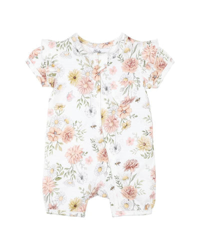 Bebe - Lara Print S/S Zip Romper