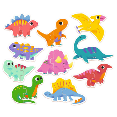 Djeco - Duo Dinosaur Puzzle 20pcs