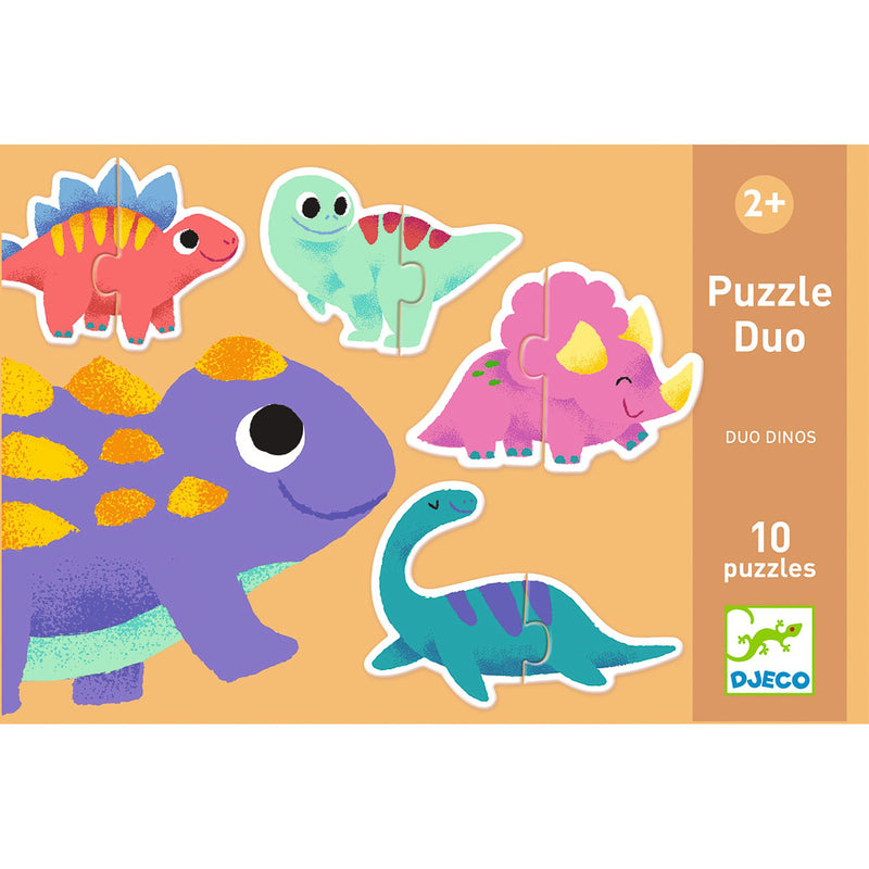 Djeco - Duo Dinosaur Puzzle 20pcs