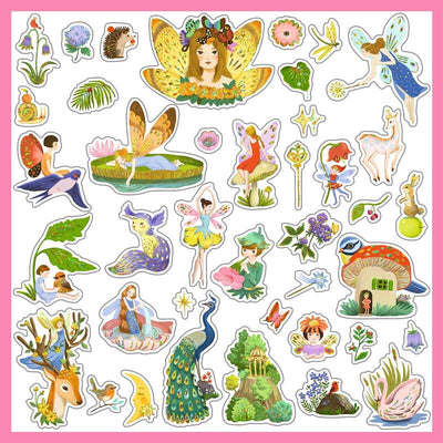 Djeco - Fantasy Metallic Stickers 160