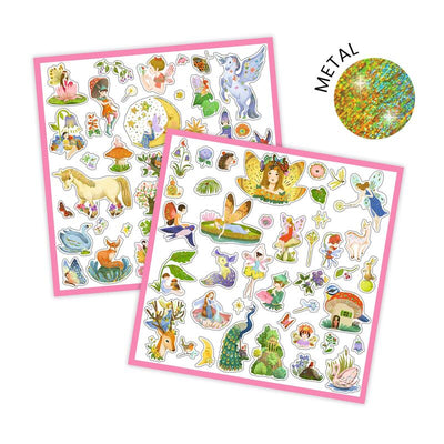 Djeco - Fantasy Metallic Stickers 160