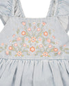 Fox & Finch - Palm Cove Denim Embroidered Dress 3-7yrs