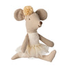 Maileg - Ballerina Mouse Little Sister - Off White