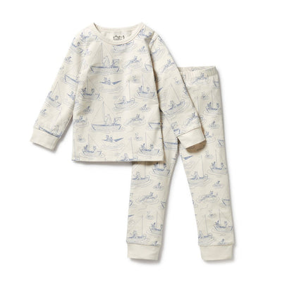 Wilson & Frenchy -  Organic long sleevedd Pyjamas Sail Away