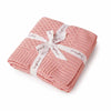 Snuggle Hunny Kids - Diamond Knit Organic Baby Blanket - Rosa