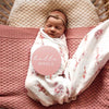 Snuggle Hunny Kids - Diamond Knit Organic Baby Blanket - Rosa