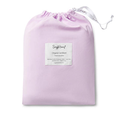 Snuggle Hunny Kids - Fitted Cot Sheet - Lilac