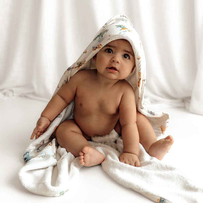 Snuggle Hunny Kids - Organic Hooded Baby Towel - Dragon