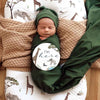 Snuggle Hunny Kids - Baby Jersey Wrap & Beanie Set - Olive