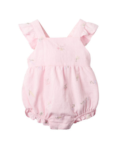 Bebe - Florence Embroidered Frill Romper