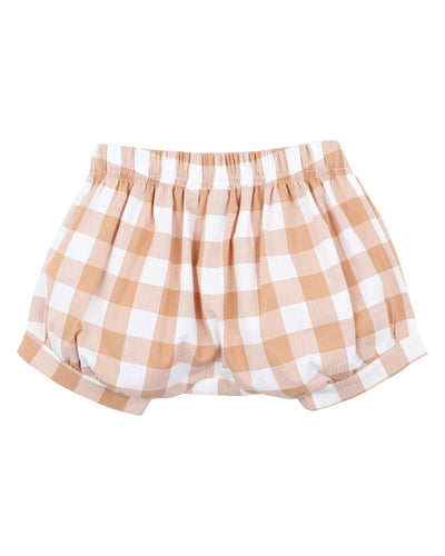 Fox & Finch - Caramel Check Shorts