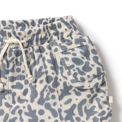 Wilson & Frenchy - Blue Coral Organic Crinkle Short