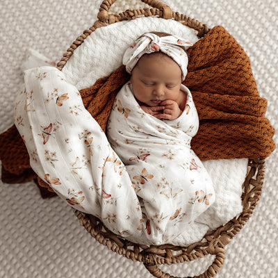 Snuggle Hunny Kids - Organic Muslin Wrap - Butterfly