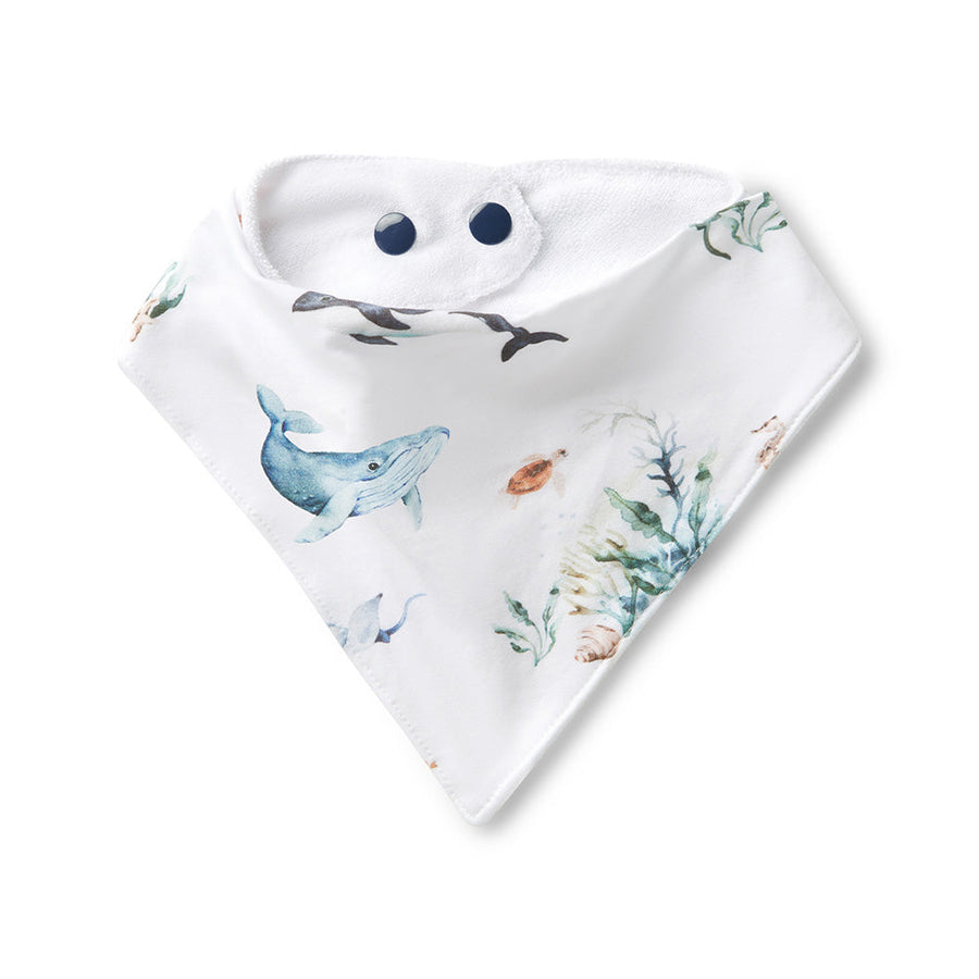 Snuggle Hunny Kids - Organic Dribble Bib - Ocean