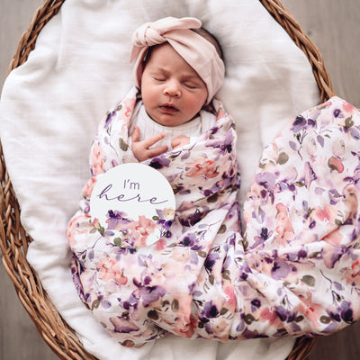 Snuggle Hunny Kids - Organic Muslin Wrap - Blushing Beauty